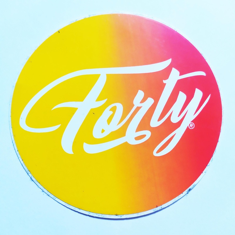 Forty Skateboard Sticker