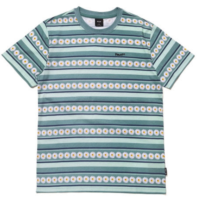HUF Daisy Stripe Knit Top Sage Small