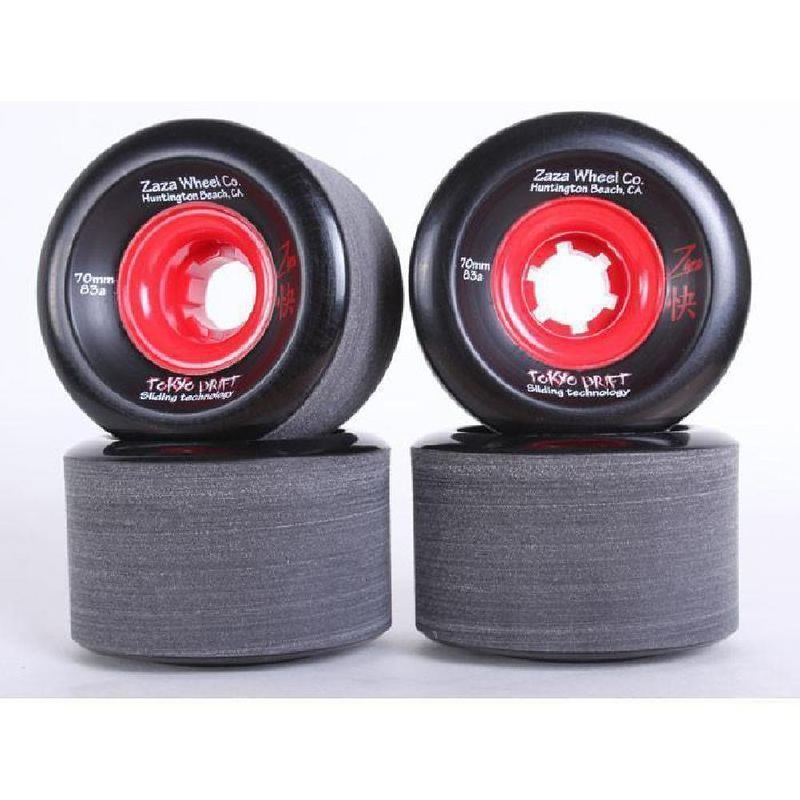 Longboard Sliding Wheels Zaza Black Tokyo Drift 70mm 83a