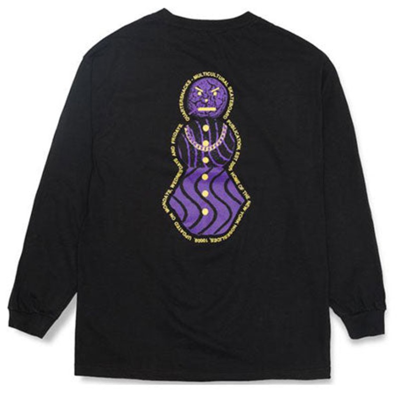 Quartersnacks Snackman Flyer Long Sleeve T Shirt Black Extra Large