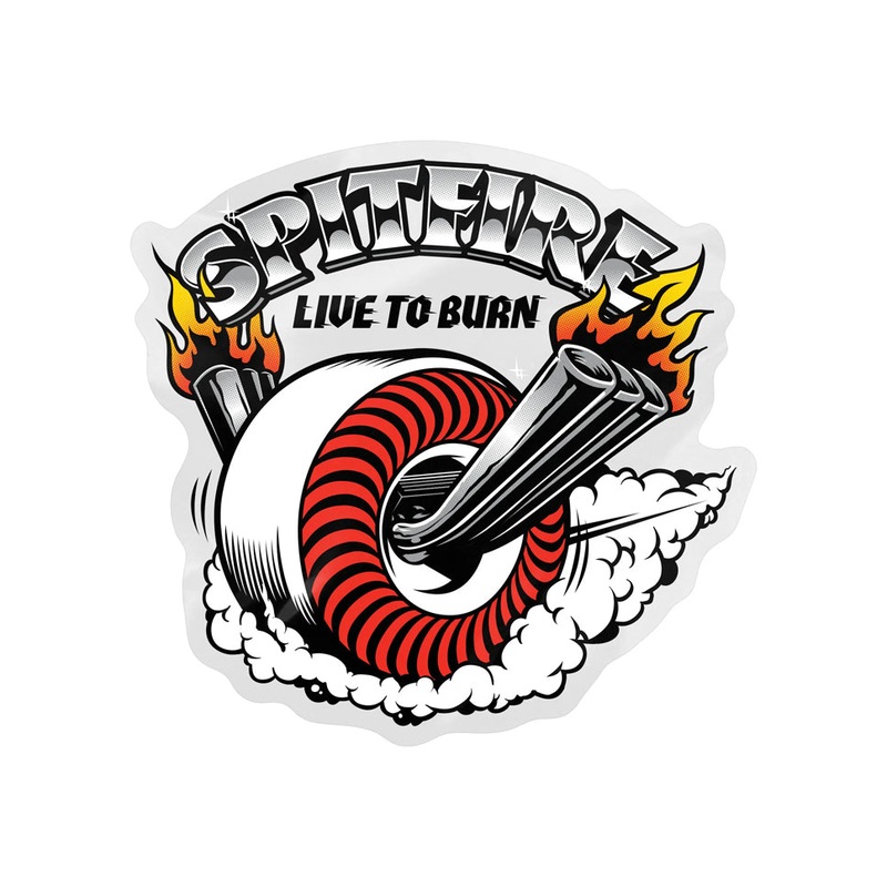 Spitfire Burnout Sticker Multicolor 5″