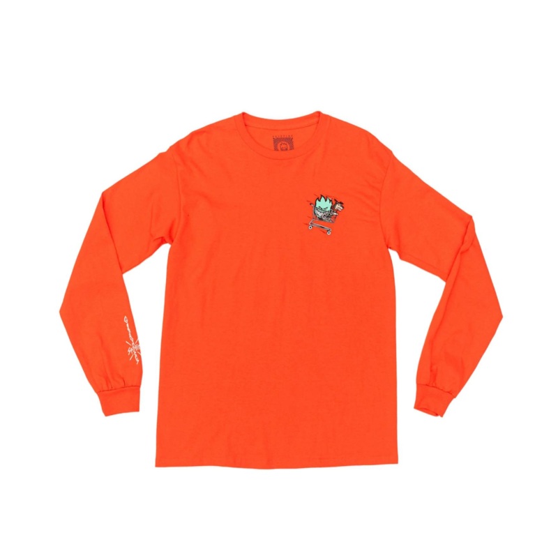 Spitfire Gnarhunters Long Sleeve T-Shirt Orange Medium