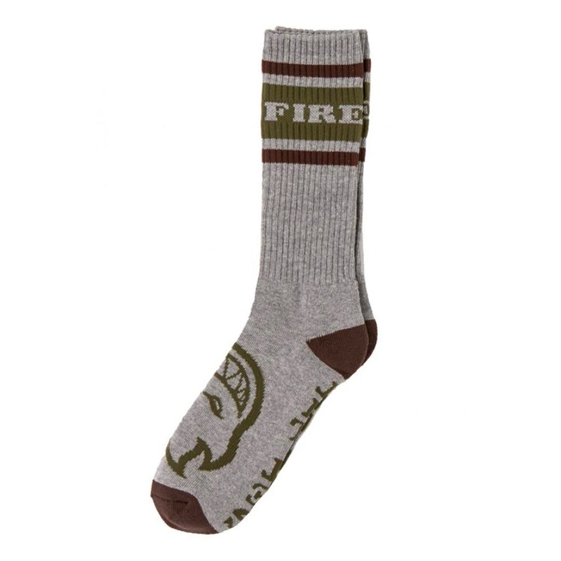 Spitfire Socks Og – Classic Heather Grey / Brown / D.Army