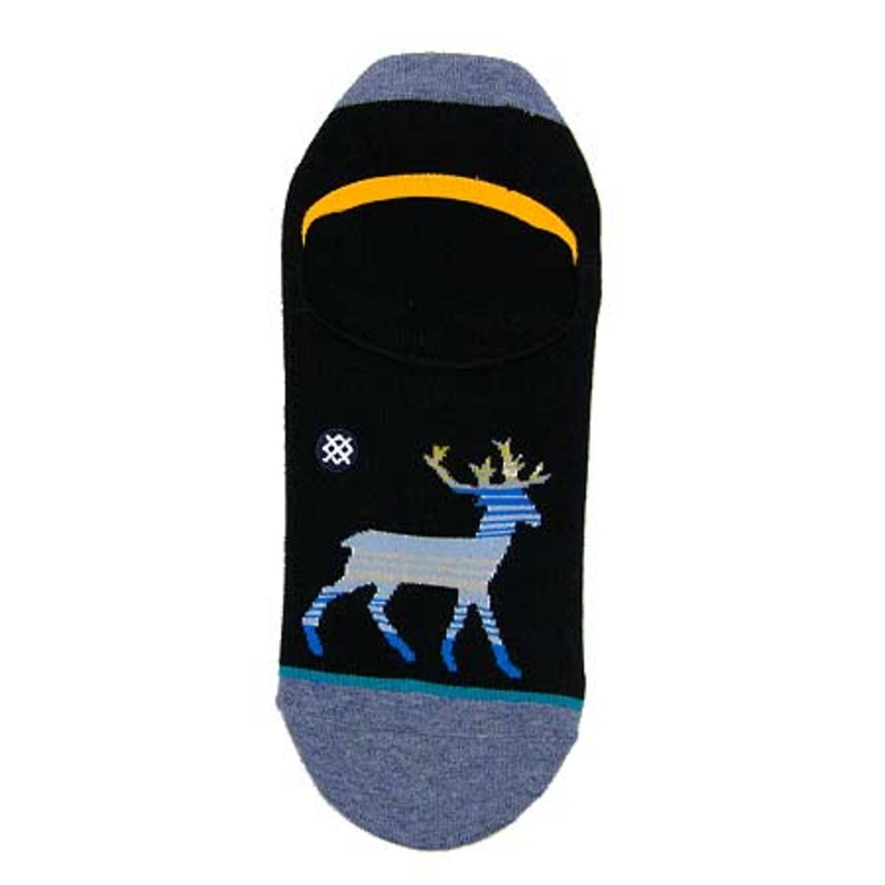 Stance Comet No Show Socks Black Large