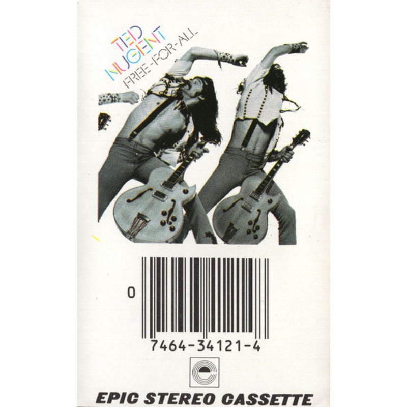 Ted Nugent  Free-For-All Cassette *Used Release*