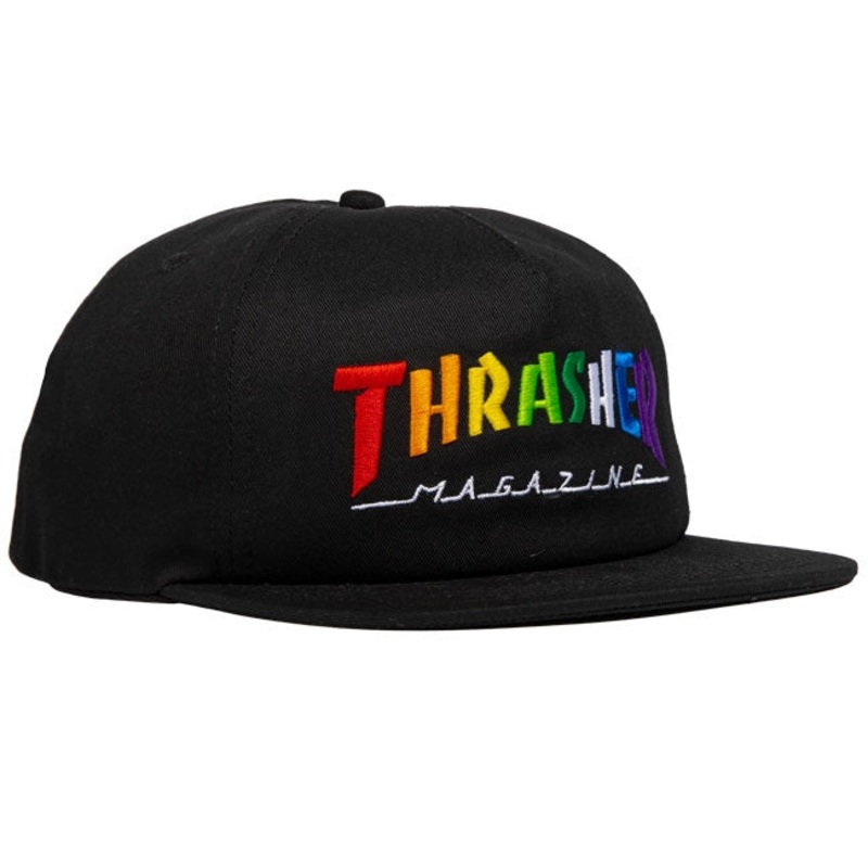 Thrasher Rainbow Mag Snapback Black OS Black