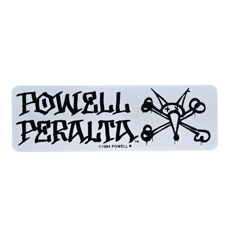 Vintage Powell Peralta VATO RAT BONES 1984 Sticker – BLACK ON CLEAR