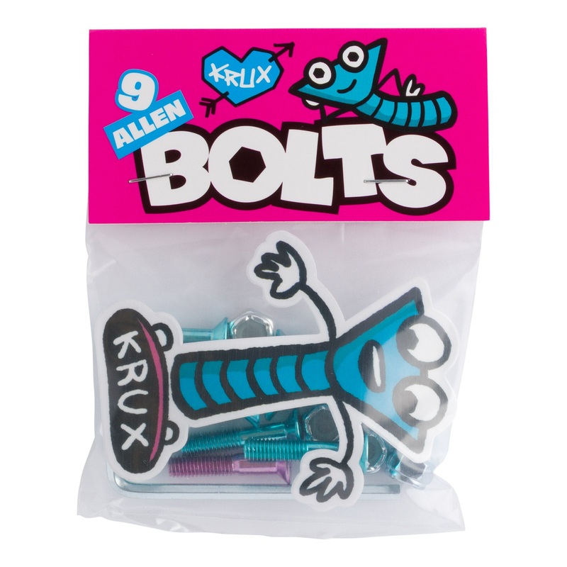 1in Allen Blue/Pink Krome Krux Hardware Blue w/Pink 1 in