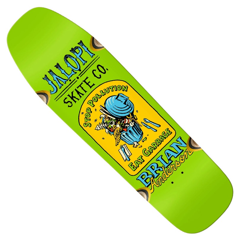 Anti-Hero Brian Anderson Jalopi Returns Shaped Wheel Wells Deck Green 9.25 x 32.25 WB:14.43