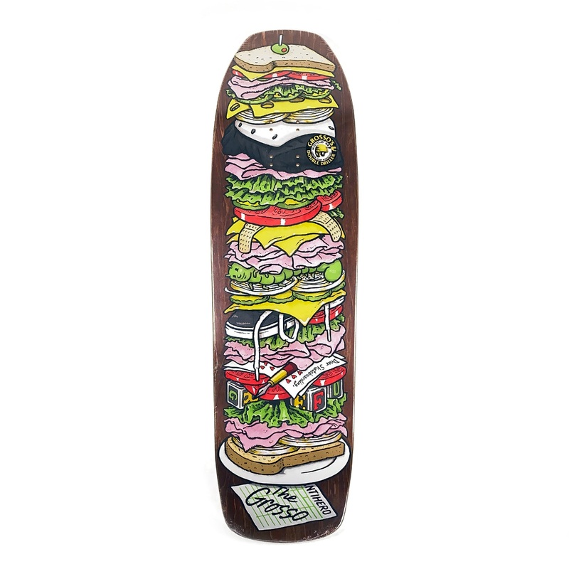 Anti Hero Jeff Grosso Pro Dagwood Re-Color Deck Yellow – 9.25″