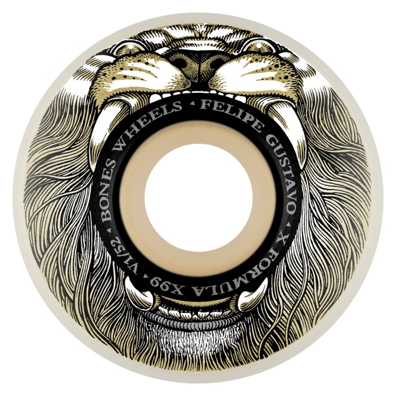 Bones Wheels Gustavo Mane Event V1 Standard X-Formula 99a Wheels White 52mm