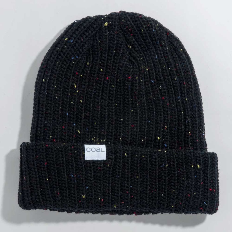 Coal Shoreline Speckle Knit Beanie Black