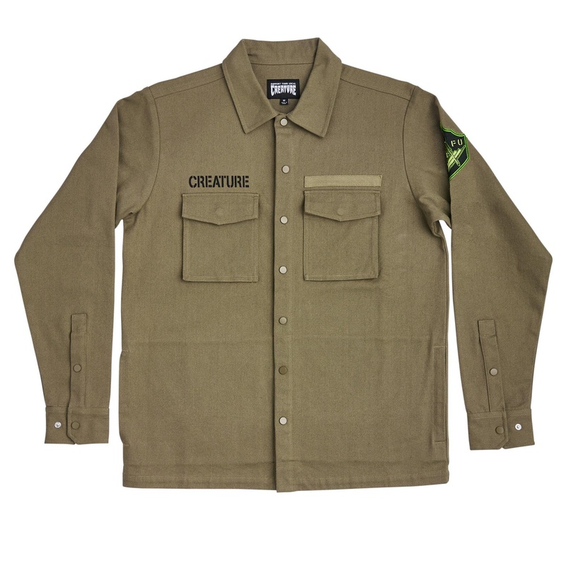 Creature Recruiter Lightweight Jacket – Army Small Army Grey