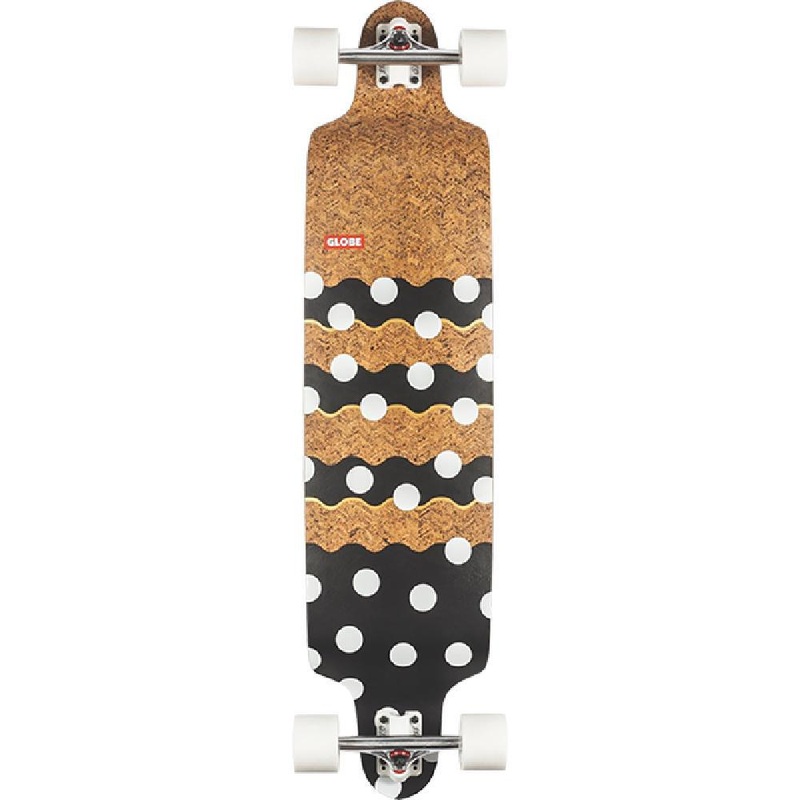 Globe Bannerstone 41″ Cork Dots Drop Down Twin Dip Longboard Complete