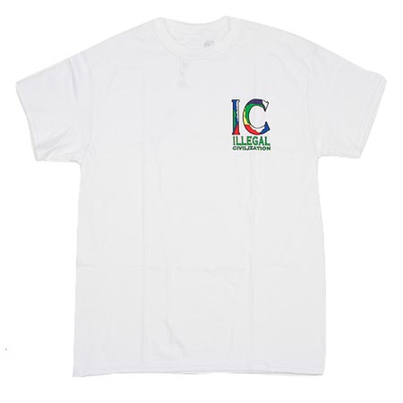 Illegal Civilization IC Classic T Shirt White Medium
