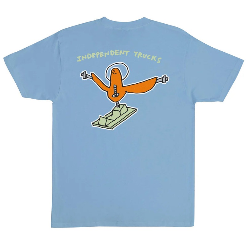 Independent Gonz Hanger T Shirt Stone Blue Medium