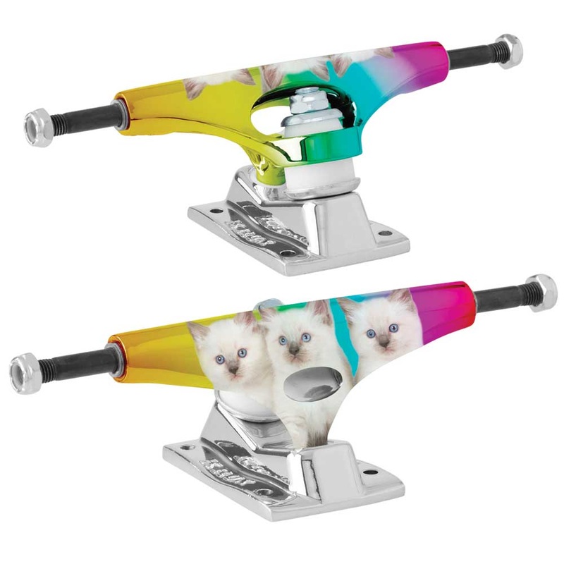 Krux K5 Krome Rainbow Kitties Standard Skateboard Trucks 8″