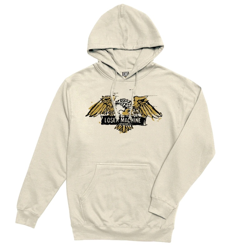 LOSER MACHINE SKETCHED OUT HOODIE M