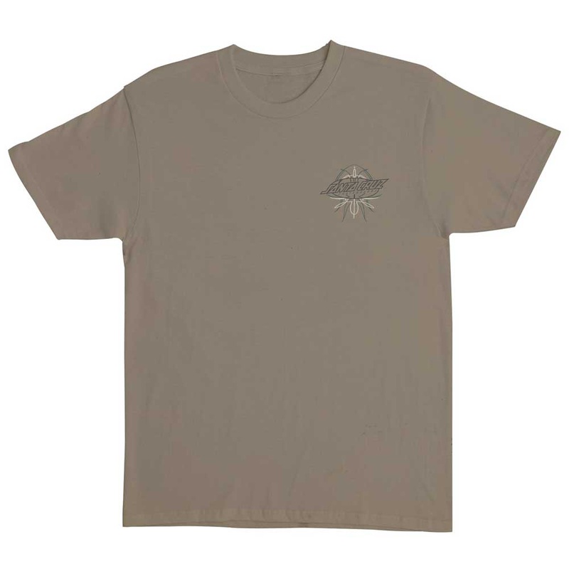 Meek Pinstripe Slasher S/S Heavyweight T-Shirt Prairie Dust Mens Santa Cruz Tee SM