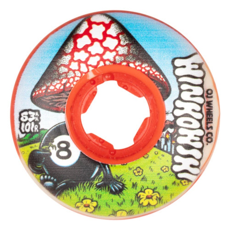 OJ Erick Winkowski Mushroom Elite EZ EDGE Skateboard Wheels Orange Swirl 53MM 101A 53mm