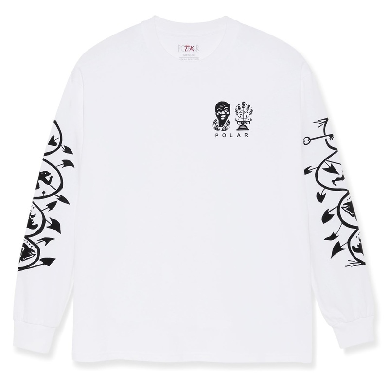 Polar Spiral L/S Tee White M