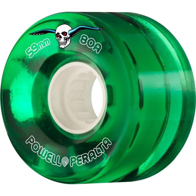 Powell Peralta Clear Cruiser 59mm Green Skateboard Wheels