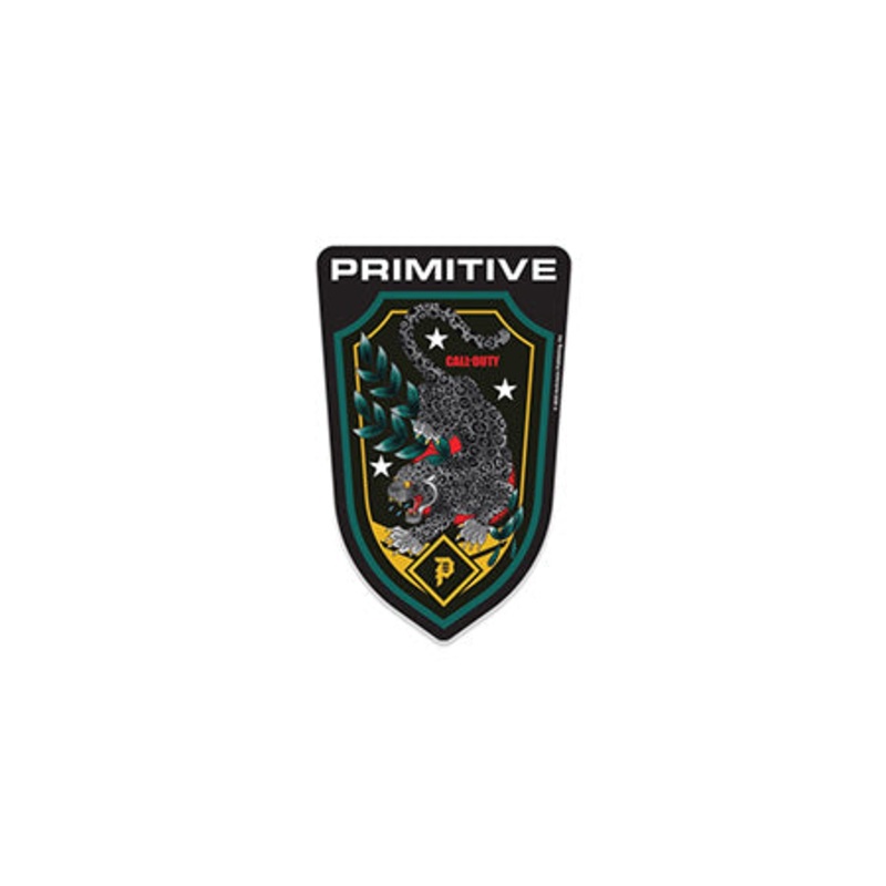 Primitive Skateboarding Primitive x Black Jaguar Sticker Multi 4″