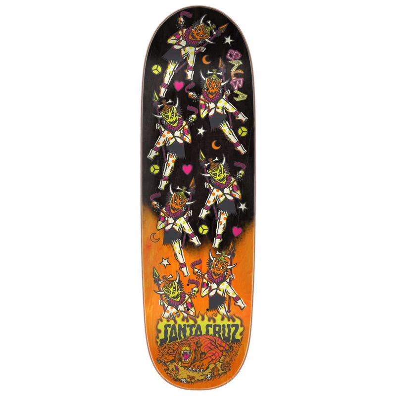 SANTA CRUZ SALBA FIREDANCE SHAPED DECK 8.8