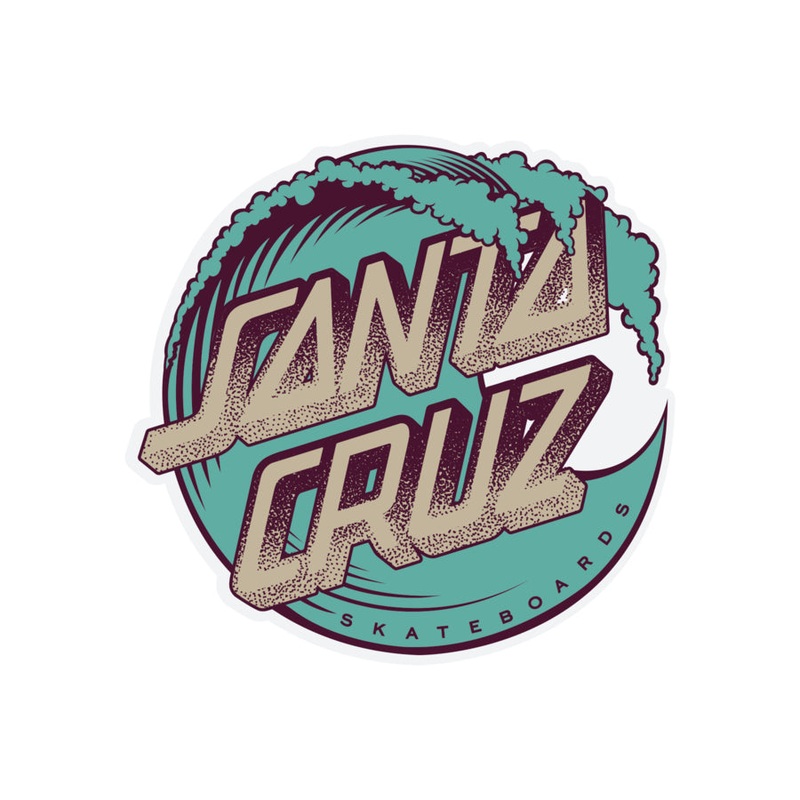 Santa Cruz Stipple Wave Dot 4″ Sticker