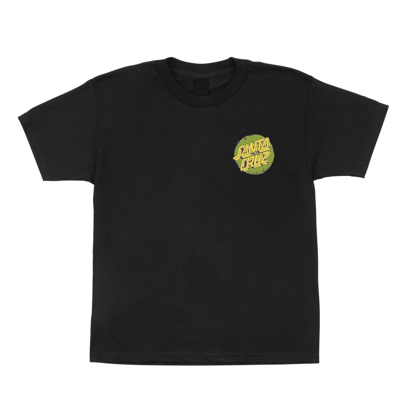 Scrawl Fill Dot Youth Santa Cruz T-Shirt Black S