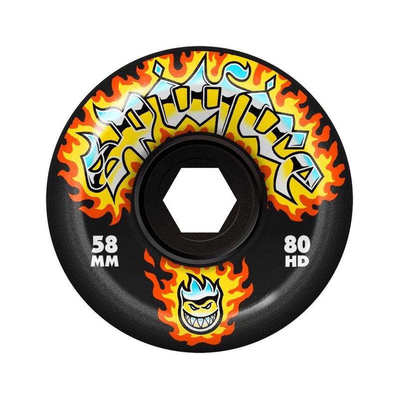 SF 80HD Chrome Venom Conical Full Black 58mm Wheels