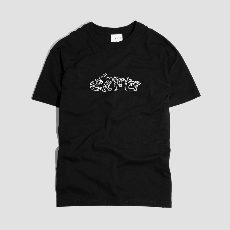 Skateboard Cafe Buddy T-Shirt Black Small