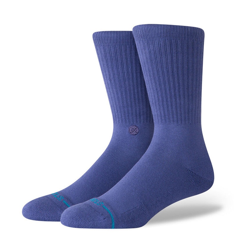 Stance Icon Indigo Crew Socks Indigo2 Large