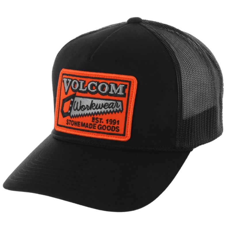 Volcom SawStone Trucker Hat – Black Black