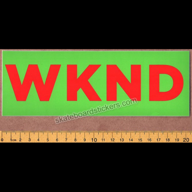 WKND Skateboards – Banner Skateboard Sticker