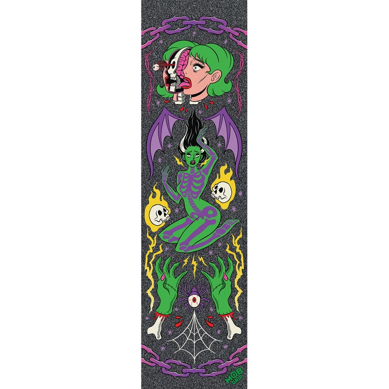 9in Tragic Girls Sorcery Mob Skateboard Griptape Graphic No Size