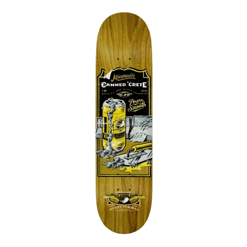 Anti Hero Kanfoush Canned Crete Deck 8.25″ Assorted Stains 8.25