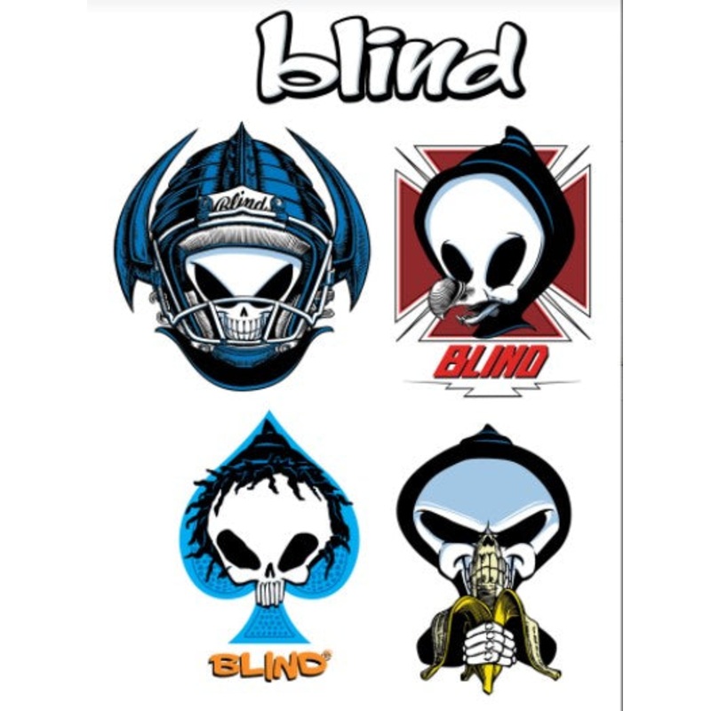 Blind Skateboards Assorted 5x Sticker Pack