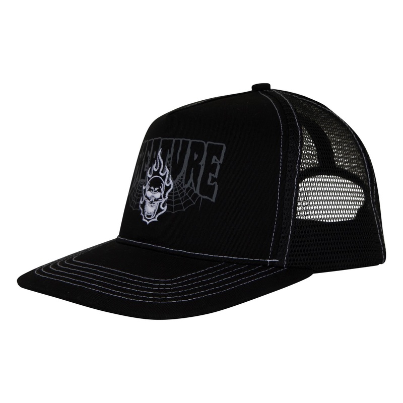 Bonehead 2 Creature Trucker Hat Black OS