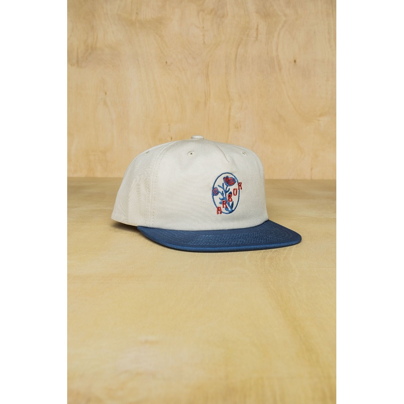 Bourbon Rose Cap OS White-Blue