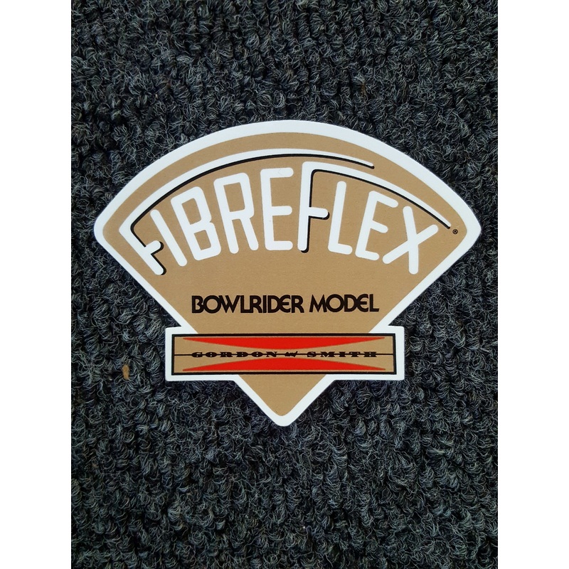 G&S Gordon and Smith FibreFlex STICKER -GOLD-  BowlRider