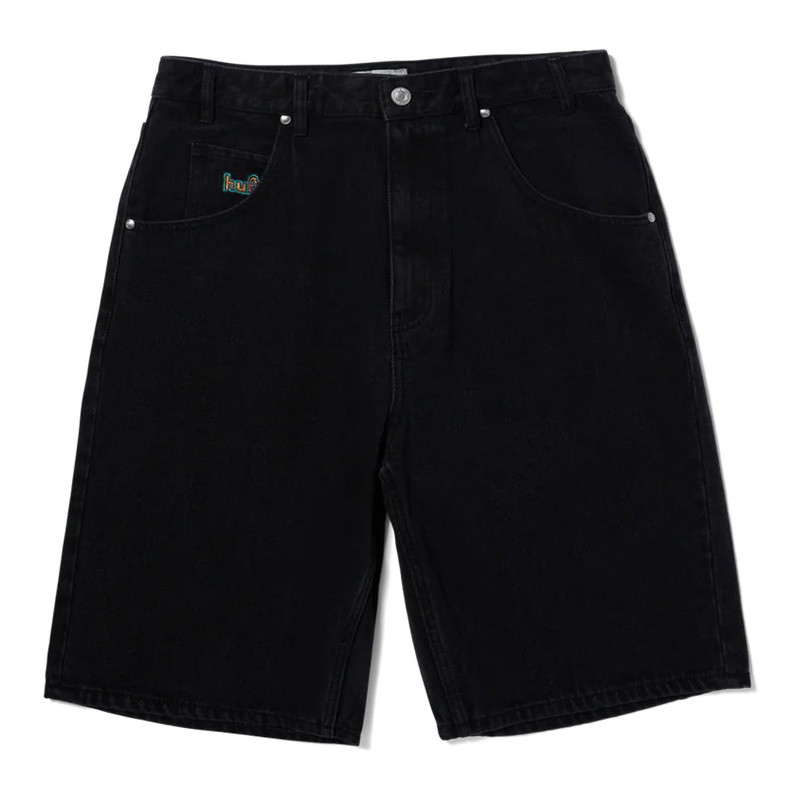 HUF Cromer Washed Black Shorts Washed Black 26