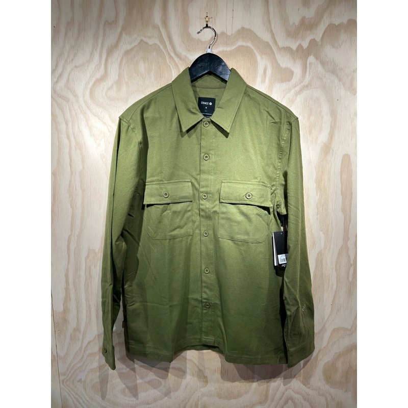 LOWELL LS BUTTON UP – GREEN S
