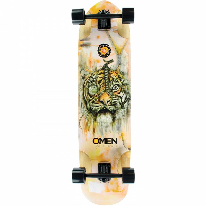 Omen Giza Tiger Roadster 36″ Downhill/Freeride Longboard Complete