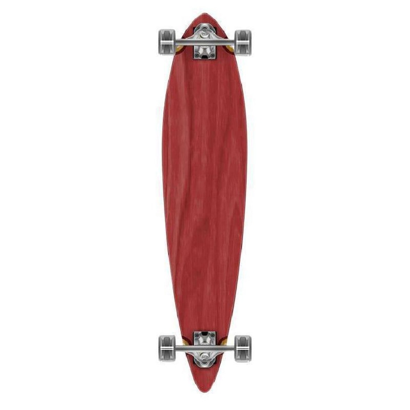 Punked Red Pintail Longboard 40 inch Complete Complete
