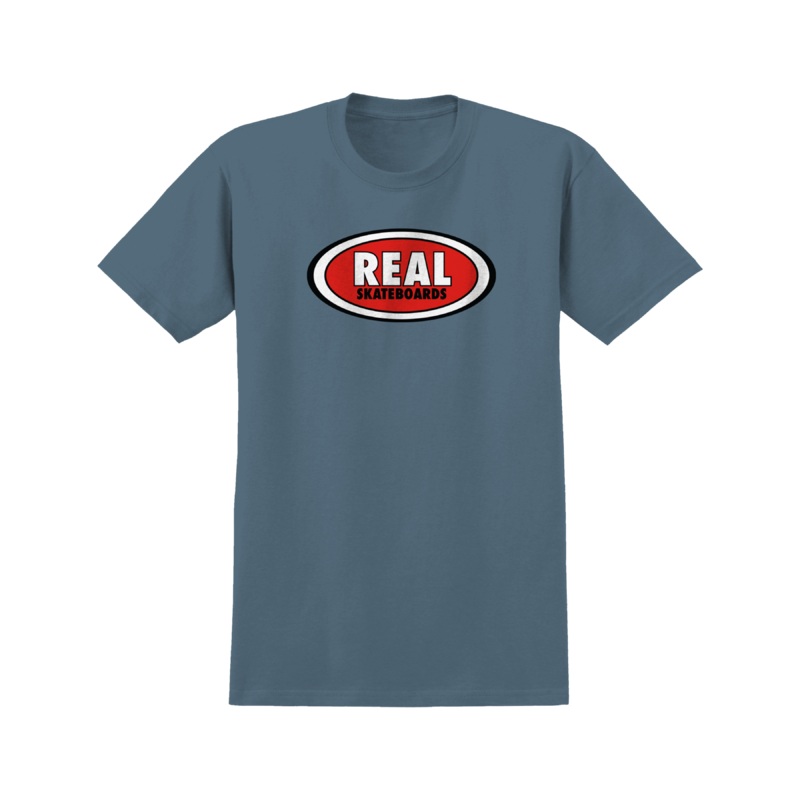 Real Oval Tee – Slate Small