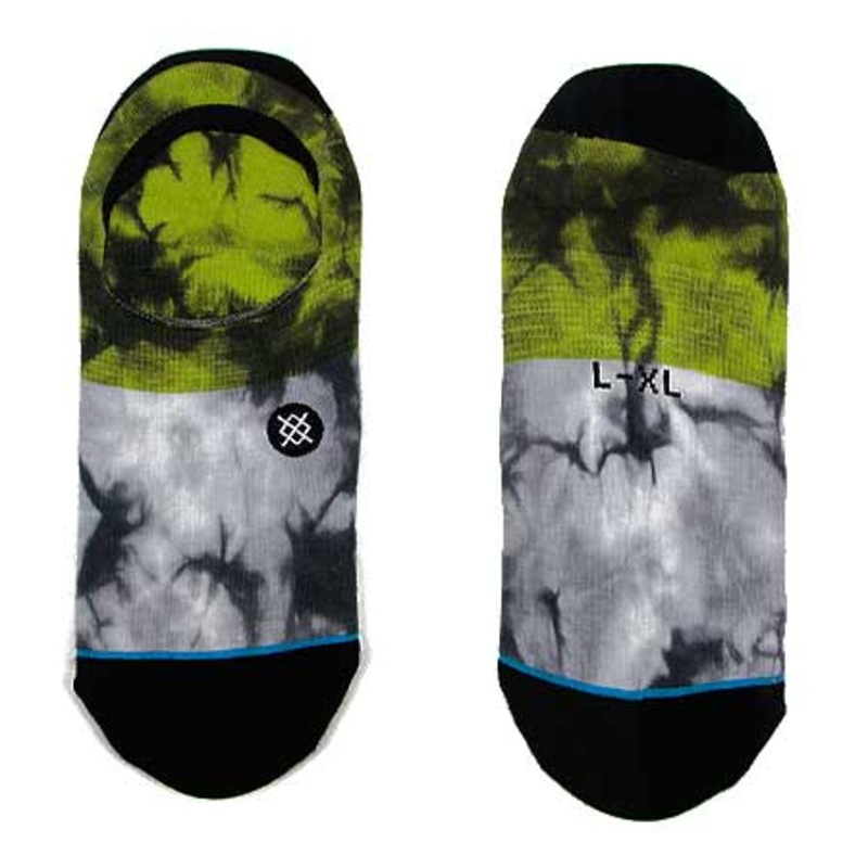 Stance Split Tie No Show Socks Green Large/ Extra Large