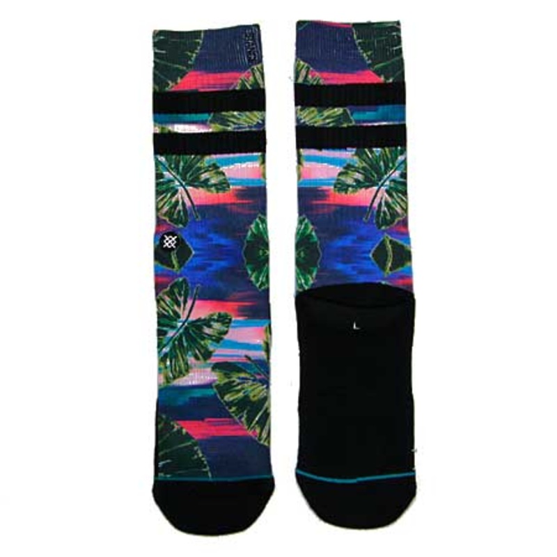 Stance Stranded Crew Socks Blue Large