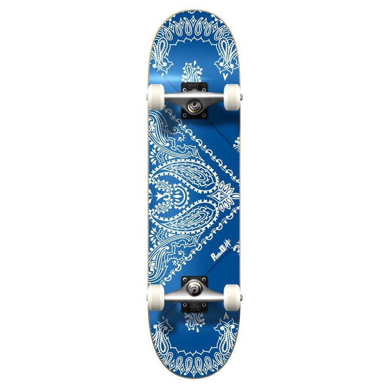 Yocaher Graphic Complete 7.75″ Skateboard – Bandana Blue Complete