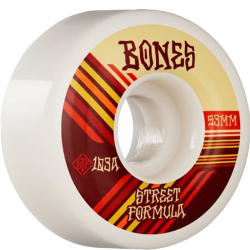 BONES WHEELS STF SKATEBOARD WHEELS RETROS 53MM V4 WIDE 103A 4PK 53mm